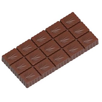 Chocolate World 62 g Hemp Bar Polycarbonate Chocolate Mould